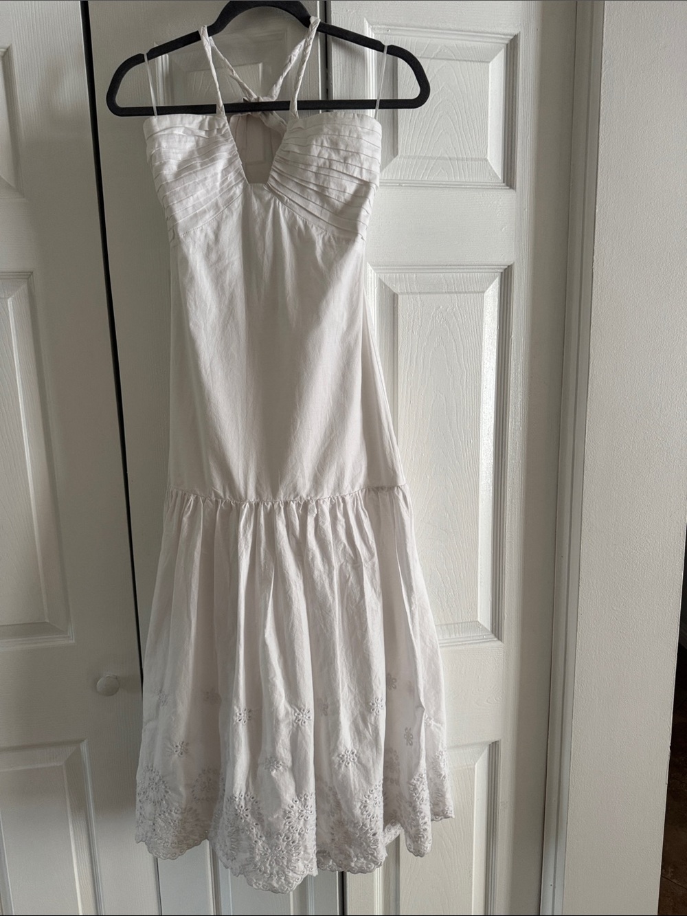 LoveShackFancy White Strapless Tie-Front Dress size xs